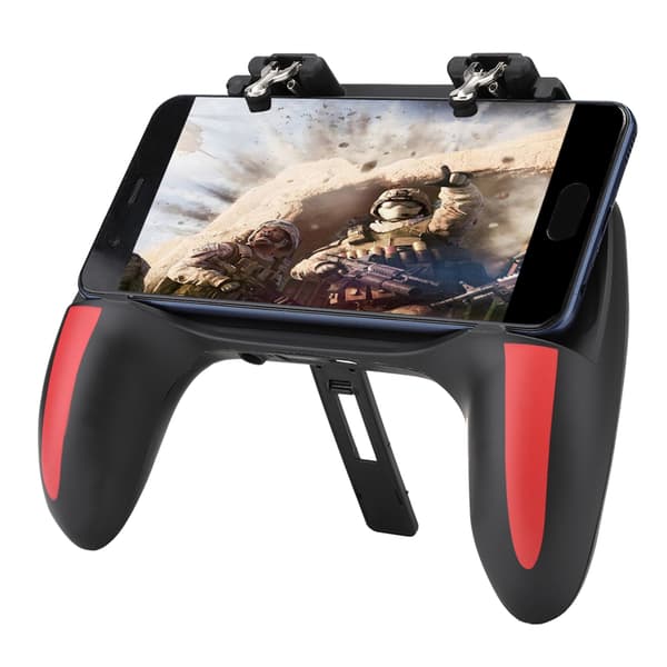 Mobiltelefon Spelkontroll med Dubbla Kylfläktar Värmeavledning Gamepad Power Handle
