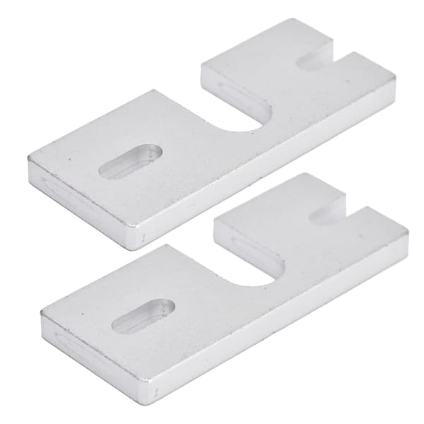 2 stk. Hot End Fikseringsplate Feste Aluminiumlegering Rektangulær for Reprap V6 3D-skriver