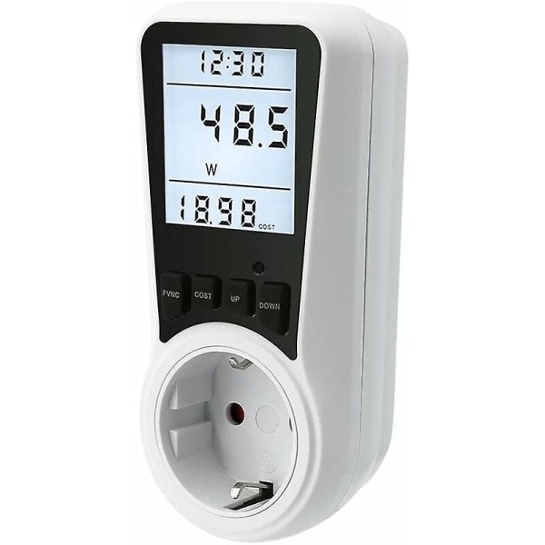 Højpræcisions 3680W Max Power Socket Meter med LCD-display