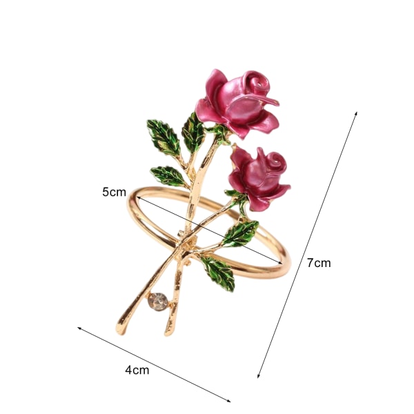 Rose Servietring i Legering