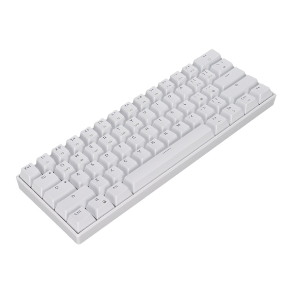 READSON Mekanisk tastatur 61 taster 3 moduser Kompakt ergonomisk layout Gaming tastatur for arbeid Studer spill Rød akse kropp