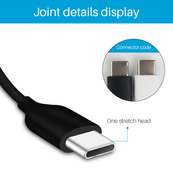 USB Type C til 3,5 mm headset-stikadapter til Samsung Note 10
