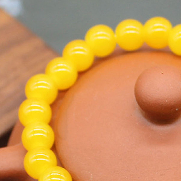 Trendigt gult pärlarmband - Fint utförande, lätt att matcha - Perfekt armbandspresent (1 st) yellow