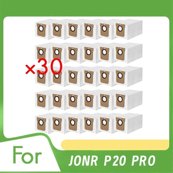30 stk. støvsugerposer til JONR P20 PRO fejemaskine tilbehør støvsugerposer som vist