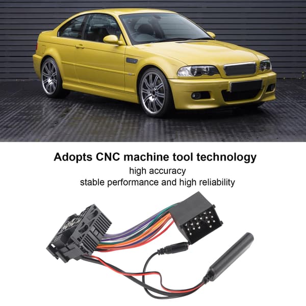 Bil 10 Pin Bluetooth Modul Adapter AUX in Kabel Erstatning for E46 320 325 323 328 330 M3 3-Serie med Mikrofon