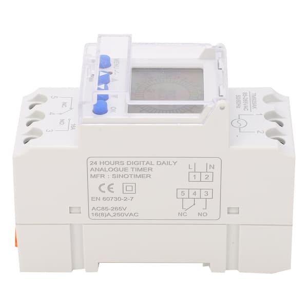 Digital Timer Switch Analog Programmerbar Bakgrundsbelyst Flytande Kristalldisplay TM929AK 85‑265V 16A