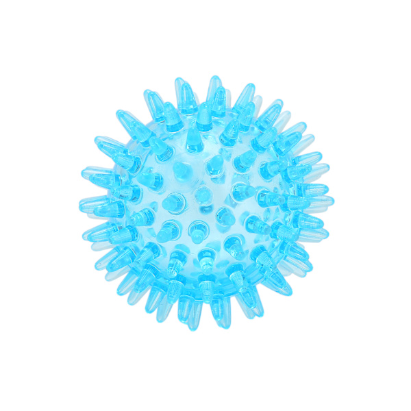Spikig boll ihålig mjuk transparent styrka återhämtning övning stressavlastning massageboll för hand handled 7cm