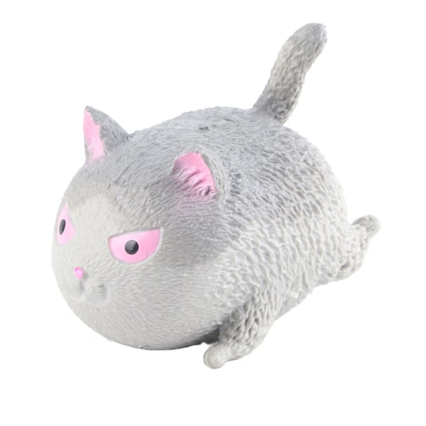 Sint Angry Cute Cat-formet Ball Toy Stress Relief Klemte Leker Gave til Barn og Voksne