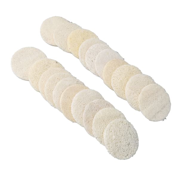 20 stk. eksfolierende loofah ansigtsskrubber skånsom krops- og ansigtsrensende makeupfjernerbørste