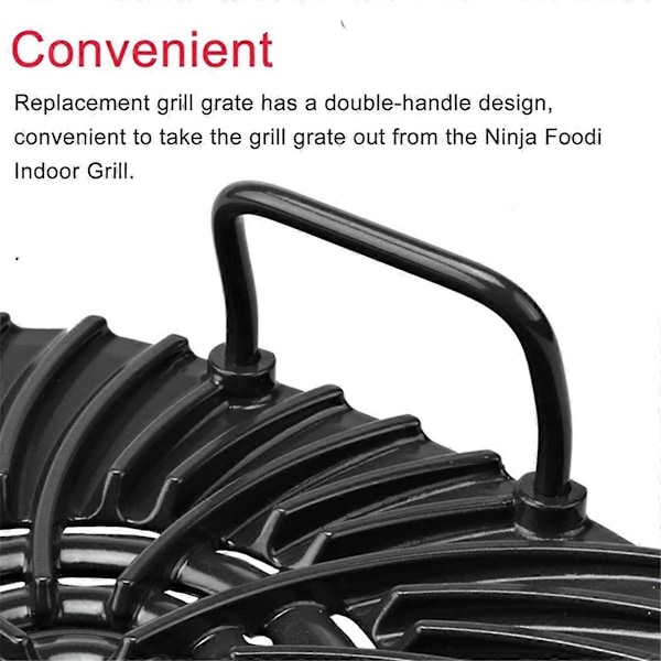 Uunin grilliritilä Air Fryer -kori Foodi AG300C AG301 -malleille, musta