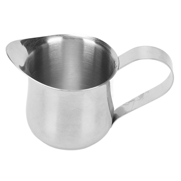 Mælkeskummerkande i rustfrit stål Ergonomisk mælkeskummerkande Kande til kaffe 2 oz