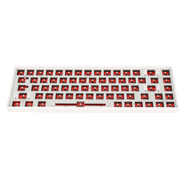68 Key Mekaaninen Näppäimistö Tee-se-itse-sarja, jossa on RGB 5 V DC -tuki Langaton 2.4G Type C Langallinen Bluetooth 3.0 5.0 Hot Swap Keyboard IOS White