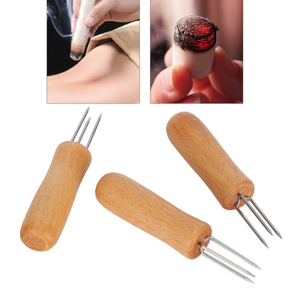 3 stk. Moxa Roll Extender Værktøj Akupunktur Massage Moxibustion Stick Extender