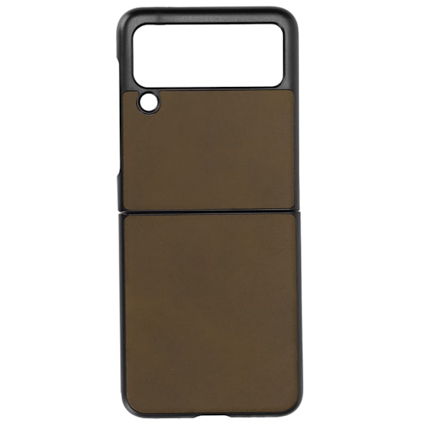 Læder Hard Case til Samsung Galaxy Z Flip 3 Mobiltelefon Stødsikker Anti Scratch CoverMilitær Grøn