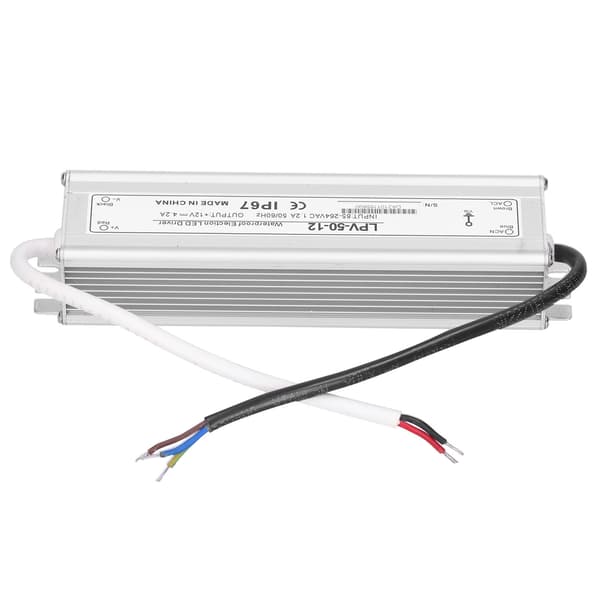BERM LED-driver elektronisk 50W vanntett strømforsyningstransformatoradapter LPV‑50‑12 DC12V