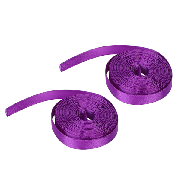 10mm lahjanarunauha vedenpitävä koristenauha DIY polyesterinauha 5 jaardia X 2 kpl Violetti