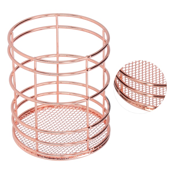 Pyöreä ontto syömäpuikkohäkki Monitoiminen organizer Home KitchenRose Goldille (J13454CP)