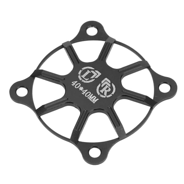 RC køleblæserdæksel 40x40mm aluminiumslegering beskyttende tilbehørsdel til motor sort