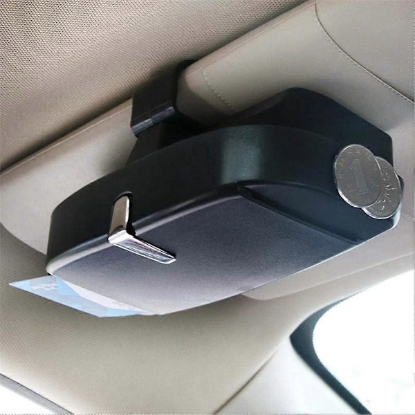Bærbar Bil Solbriller Universal Bil Briller Opbevaringsholder Clip Organizer Boks til Biltilbehør