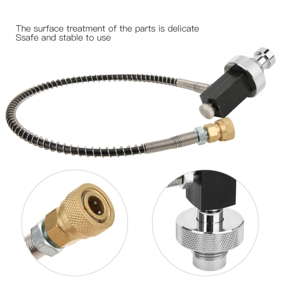 S-04 Dykventil Luftpåfyllning Högtrycksslang Scuba Adapter Undervattensandningsutrustning Tillbehör