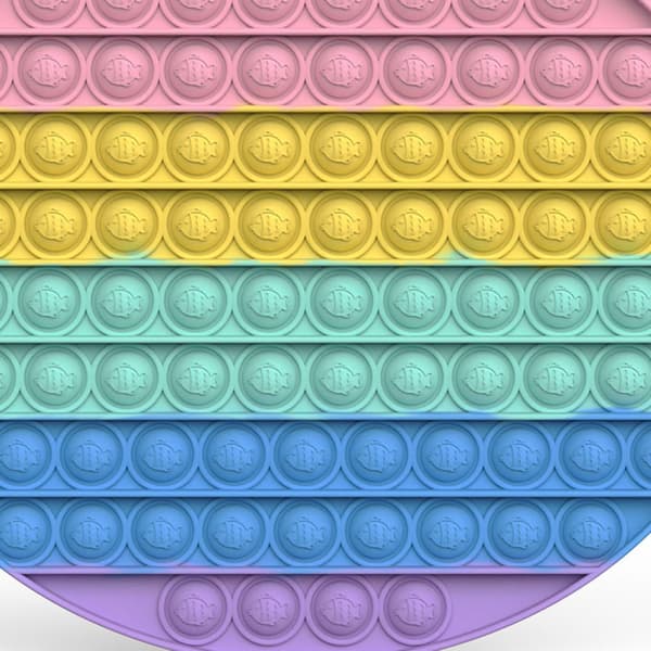 Push Bubble Sensorisk Leksak Silikon Pedagogisk Stressavlastare Spel Pressa Sensorisk Bräda Typ 3