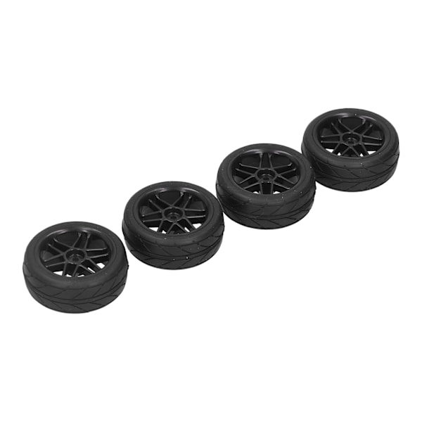 Kauko-ohjattavat kumirenkaat HSP 94122/94123/TT01/WF06 1/10 RC-autoon, musta