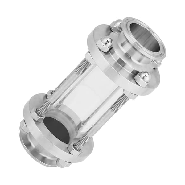 Rostfritt stål 304 Flöde Sanitär Synglas Tri Clamp Typ 38Φ