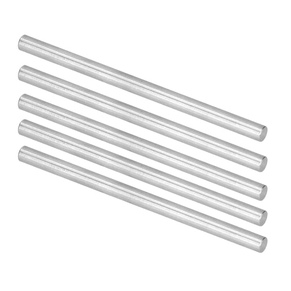 5 stk. rustfrit stål stang rund lige aksel bar 6 mm tilbehørssæt kit til robot legetøj DIY4100-0006-0100