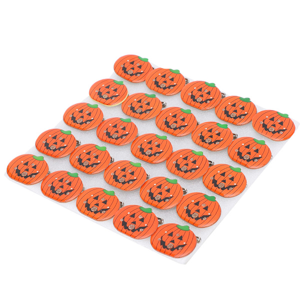 25 kpl Halloween-kurpitsan muotoinen valaiseva rintaneulafestivaalinäyttely rintaneula DIY-asu koristelu