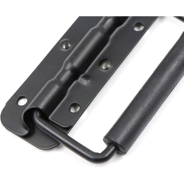 Svart fällbart case med 2 handtag (122 mm)