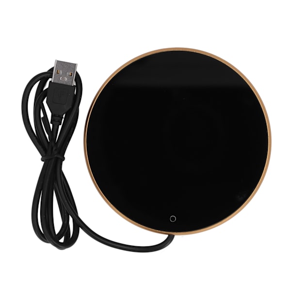 Kaffekrusvarmer 55°C Konstant temperatur Pladsbesparende Smart USB Lysevarmer til hjemmekontor Traveling Gold