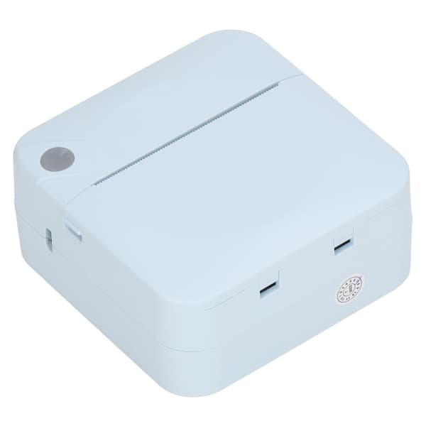 Miniskriver Student Blå Mini Lomme Bærbar Bluetooth Termisk Skriver for Feil Spørsmål Notater Bilder Dokumenter