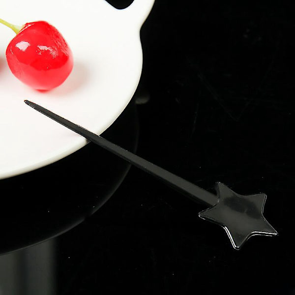 Stjerne Cocktailpinner - 200 stk, 8,4 cm, Plast Fruktpinner for Smørbrød, Forretter og Cocktailfester