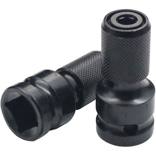 1/2\" Kvadratisk Fäste till 1/4\" Hex-fäste Adapter för Slagnyckel - Set med 2