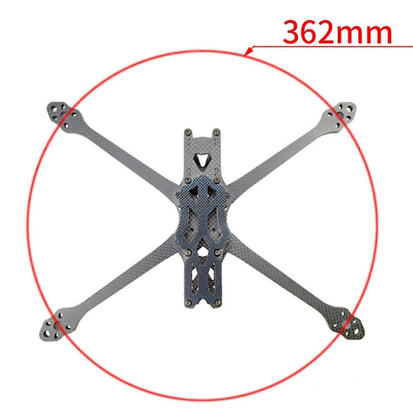RC 8 tommer 362mm Karbonfiber Quadcopter Rammesett for FPV