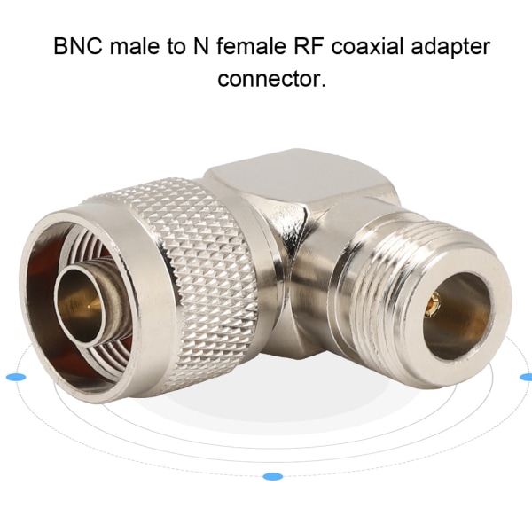 2 STK N hann til N hunn albueadapter RF koaksial adapterkontakt for radioantenne