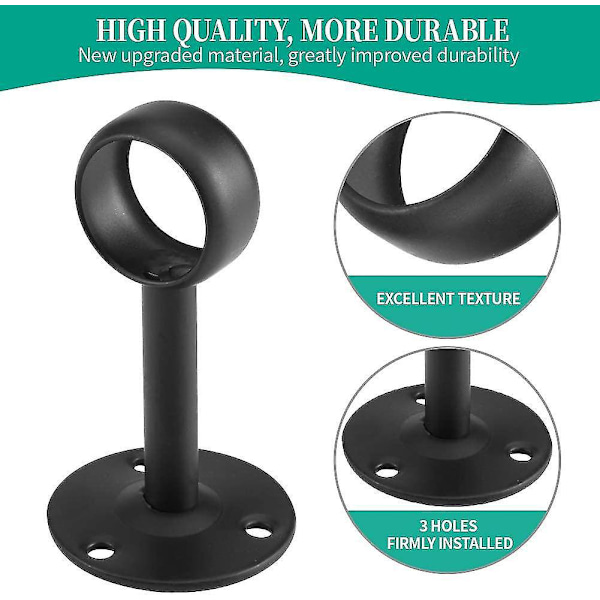 Gardinstang Takbrakett Holder - 2-pakning