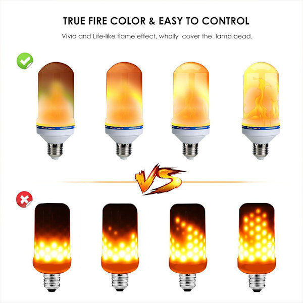 LED E27 360° Flammeeffekt-Glühbirne Dekorative Urlaubslampe