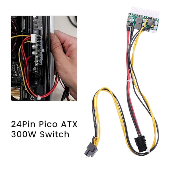 PCI-E 6PIN Sisääntulo DC 12V 300W PICO ATX Kytkin PSU Virtalähdemoduuli