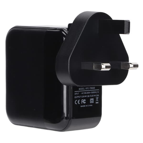 Opladeradapter Hurtigopladningsunderstøttelse TV-tilstand HD Multimedia Interface AC-adapteroplader til Switch US-stik + UK-stik