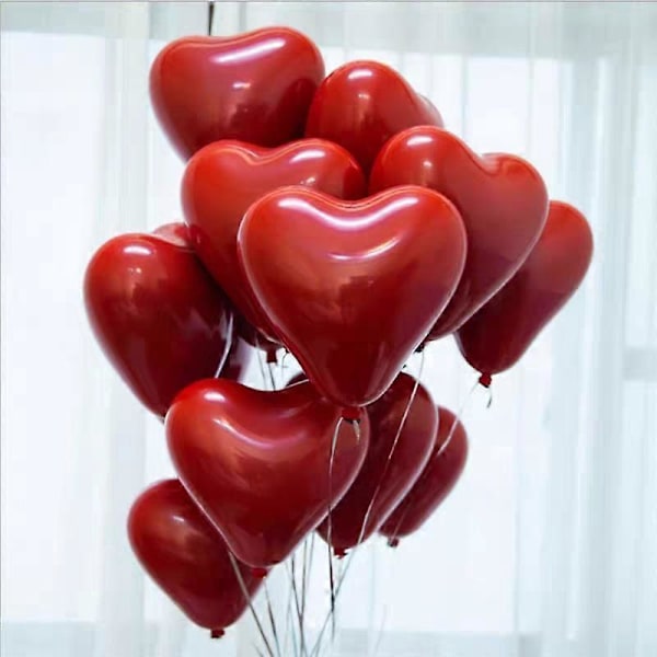 Flerfarget Hjerteformet Ballong