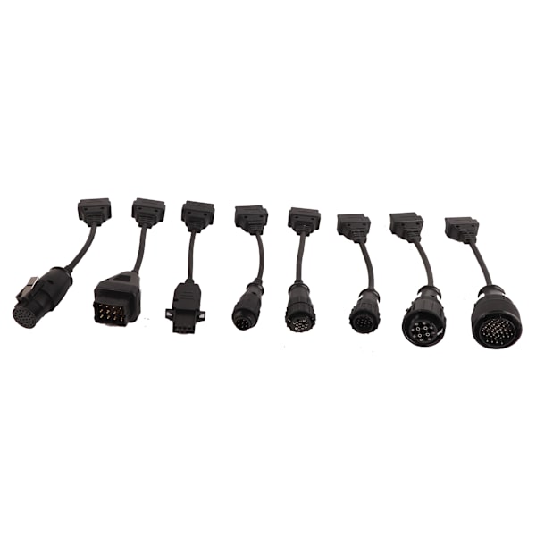 OBD II OBD 2 Komplett set 8 kablar för bilskanner lastbilskablar