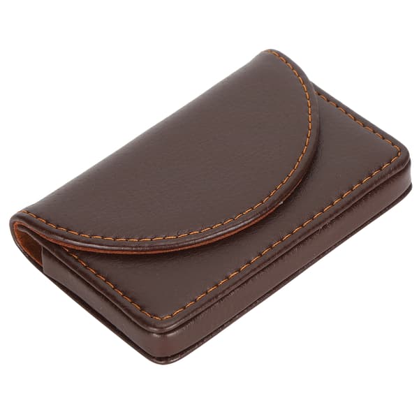 Visitkortetui PU Læderholder Organizer Gaver til Rejser Forretning Kaffe 033#