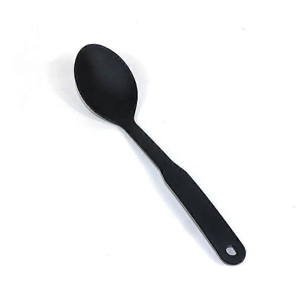 Anti-ridse Køkkenredskabssæt, Nylon, Madlavningsske, Hulske, Fiskespade, 3-delt sæt, Sort