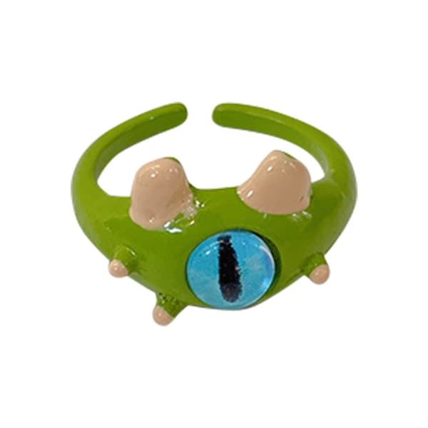 Tegneserie Ring Søt Bedårende Mønster Fingerring Legering Fingerdekorasjon for Gutter Jenter Type E