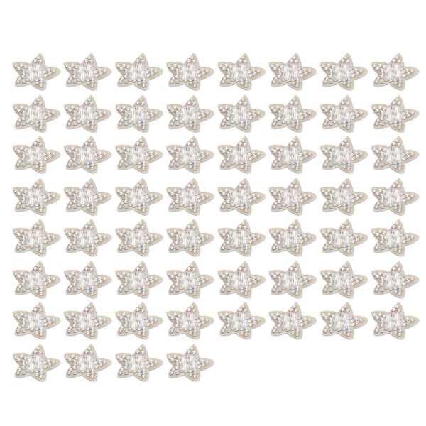 60 st Star Patches Shiny Faux Pearl Rhinestone Korrekt storlek Multi Purpose Sy On Patches för väskor Skor Kläder