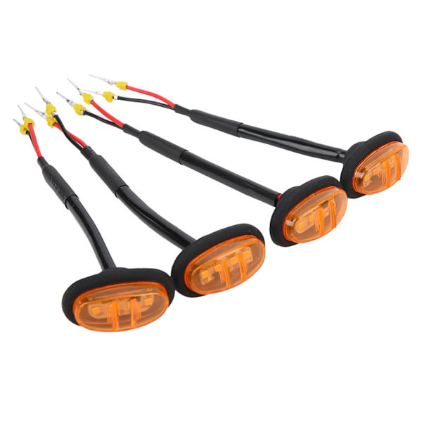4 stk. bilens frontgitterlampe med 4‑LED gult lys udskiftning til Ford F150 F250 F350 2017‑2019