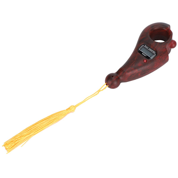 Wood Grain Digital Beads Counter Handheld Finger Beads Counter för buddhistisk meditation Redwood (Wood Grain)