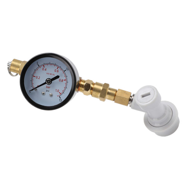 Øl Bryg Justerbar Trykaflastningsventil Cola Keg Trykmåler Øl Keg Regulator 0‑15PSI