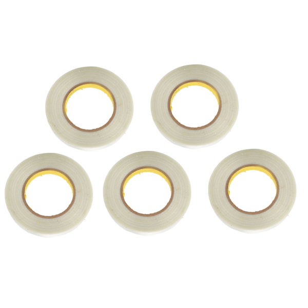 5 stk. Filament Strapping Tape Transparent Fiberglass Stærk Trækstyrke til Emballageforsegling